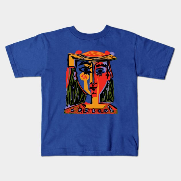 Woman's head #4 Kids T-Shirt by shamila